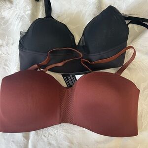 Maidenform Black and Brown Bras Intimates & Sleepwear